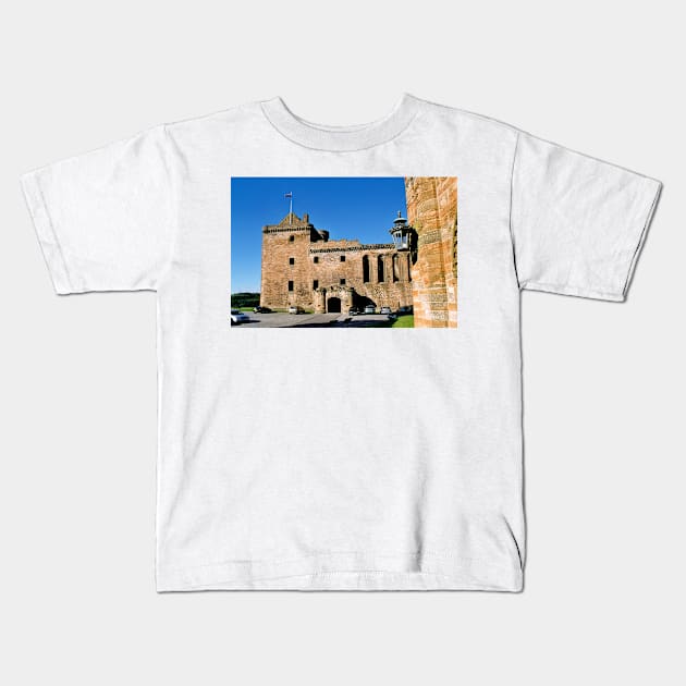 Linlithgow palace - Wentworth prison in Outlander Kids T-Shirt by goldyart